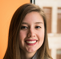 Portret van Victoria Lawson, leider en CFO van een financieel handelsbedrijf